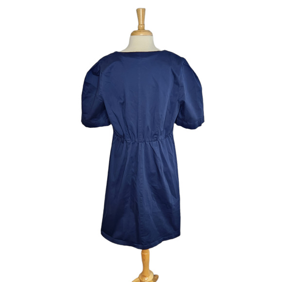 Eloquii Button Front A-Line Navy Blue Dress Size 16 - Picture 5 of 10